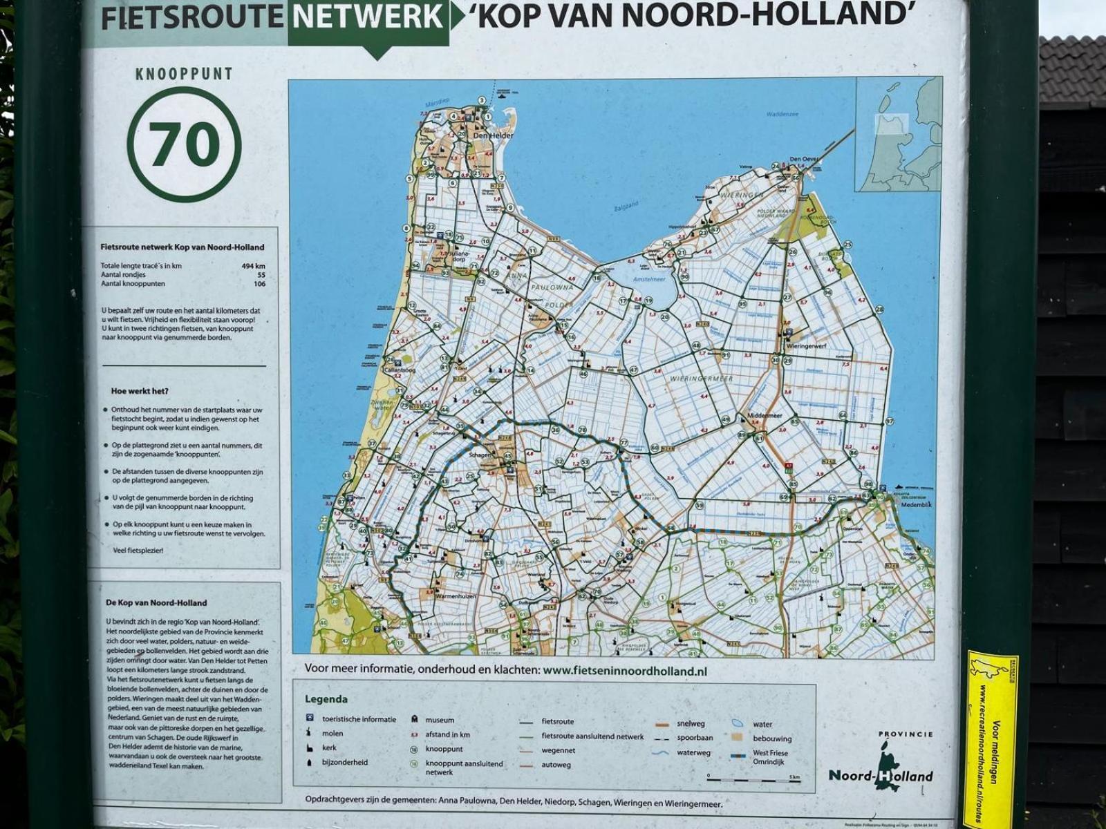 Ben Bij Bos Bed & Breakfast Oude-Niedorp Bagian luar foto